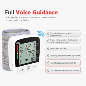 Rechargeable Wrist Blood Pressure Monitor