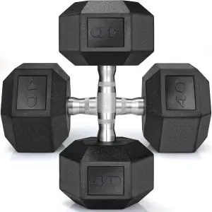 Professional Rubber Hex Training Dumbbells