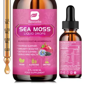 Natural Seamoss Liquid Supplement Drops