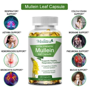 Mullein Leaf Respiratory Support Capsules